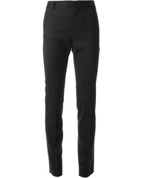 Черные шерстяные узкие брюки от DSquared