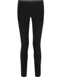 Черные шерстяные узкие брюки от Isabel Marant