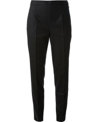 Черные шерстяные узкие брюки от Jil Sander