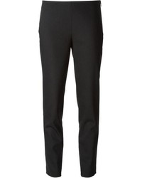 Черные шерстяные узкие брюки от Jil Sander