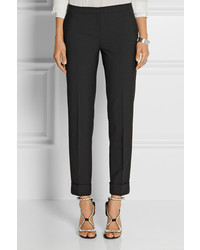 Черные шерстяные узкие брюки от Theory