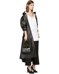 Черные шерстяные широкие брюки от Jil Sander