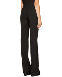 Черные шерстяные широкие брюки от Saint Laurent