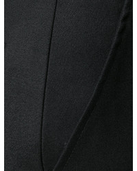 Черные шерстяные широкие брюки от Semi-Couture