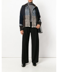 Черные шерстяные широкие брюки от Stephan Schneider