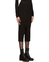 Женские черные шерстяные шорты от Rick Owens Lilies