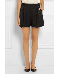 Женские черные шерстяные шорты от Miu Miu