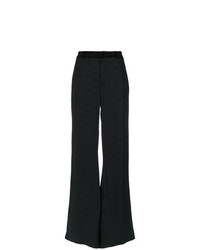 Черные широкие брюки в вертикальную полоску от Tufi Duek