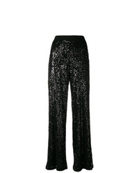 Черные широкие брюки с пайетками от P.A.R.O.S.H.