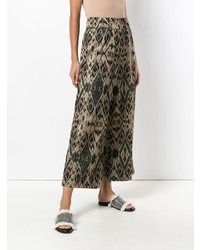 Черные широкие брюки с принтом от White Sand