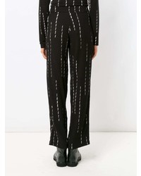 Черные широкие брюки с принтом от Uma Raquel Davidowicz