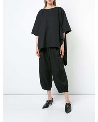 Черные широкие брюки от The Celect