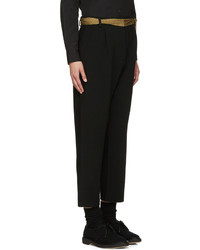 Черные широкие брюки от Sara Lanzi