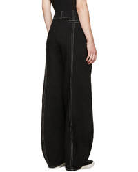 Черные широкие брюки от Lemaire