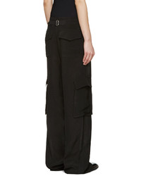 Черные широкие брюки от Yang Li