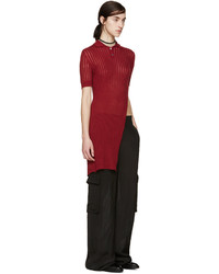 Черные широкие брюки от Yang Li