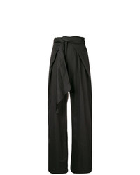 Черные широкие брюки от Christian Wijnants