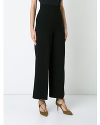 Черные широкие брюки от Roland Mouret