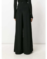 Черные широкие брюки от Maria Lucia Hohan