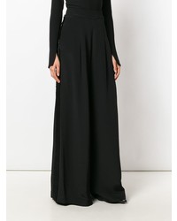 Черные широкие брюки от Maria Lucia Hohan
