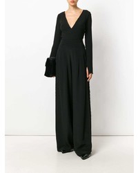 Черные широкие брюки от Maria Lucia Hohan