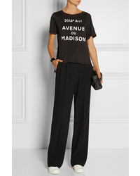 Черные широкие брюки от DKNY