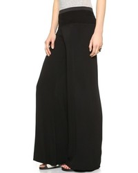 Черные широкие брюки от Enza Costa