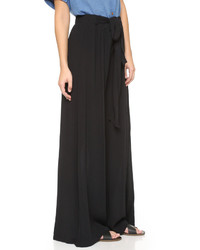 Черные широкие брюки от Splendid