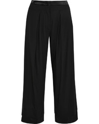 Черные широкие брюки от Donna Karan