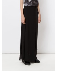 Черные широкие брюки от Mara Mac