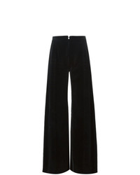 Черные широкие брюки от Emanuel Ungaro Vintage