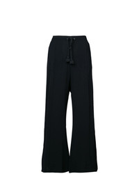 Черные широкие брюки от Figue