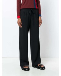 Черные широкие брюки от RED Valentino