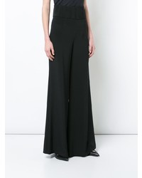 Черные широкие брюки от Cushnie