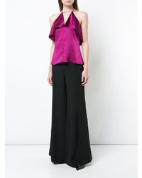 Черные широкие брюки от Cushnie