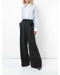 Черные широкие брюки от Adam Lippes