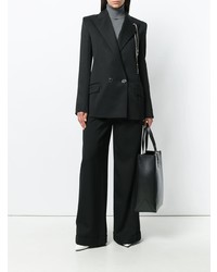 Черные широкие брюки от Mugler