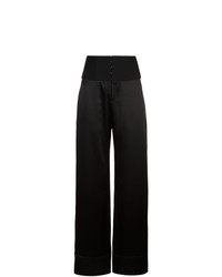 Черные широкие брюки от Fleur Du Mal