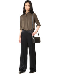 Черные широкие брюки от Vince