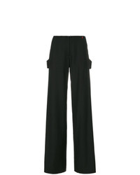 Черные широкие брюки от Giacobino