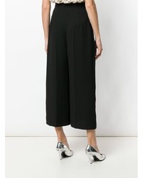 Черные широкие брюки от Elisabetta Franchi