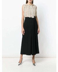 Черные широкие брюки от Elisabetta Franchi