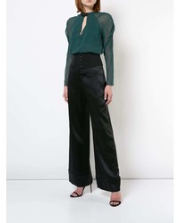 Черные широкие брюки от Fleur Du Mal