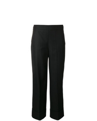 Черные широкие брюки от Incotex