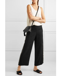 Черные широкие брюки от Maje