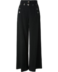 Черные широкие брюки от Jean Paul Gaultier