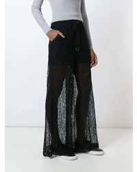 Черные широкие брюки от McQ Alexander McQueen