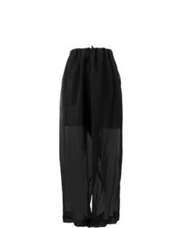 Черные широкие брюки от Masnada