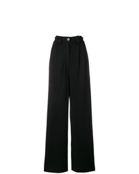 Черные широкие брюки от Michel Klein