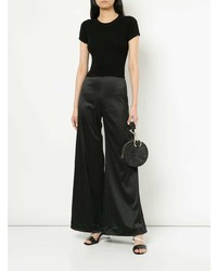 Черные широкие брюки от Georgia Alice